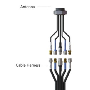 Airgain CH-CW-4-4 EZConnect Cable Harness, 19' for 2-in-1 Antennas